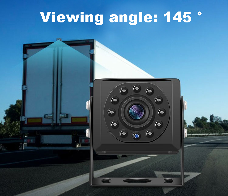 parkeringskamera med en vinkel på 175 grader til lastbiler