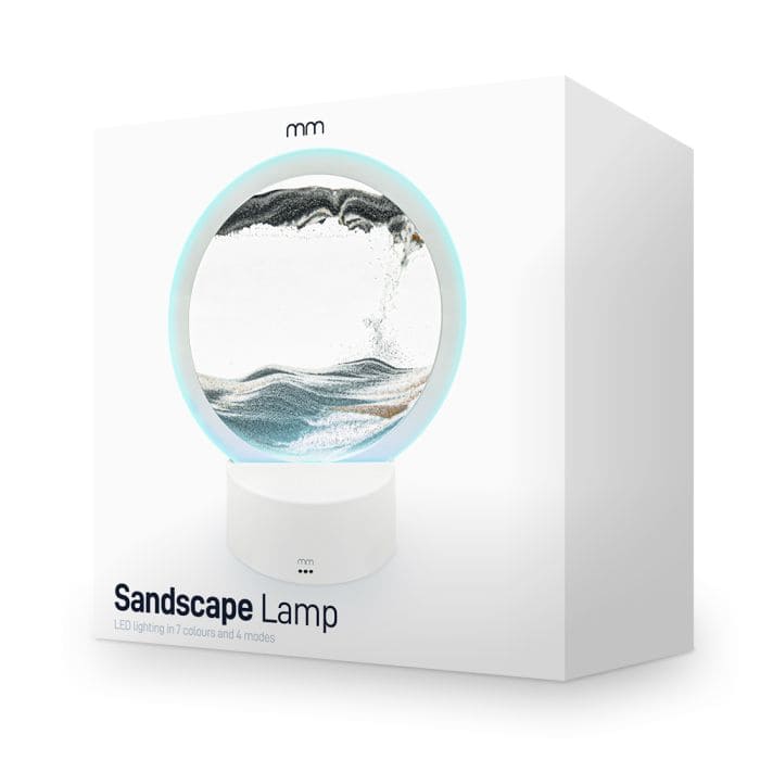 Sand kunstlampe - sands of time table lampe- RGB farve LED-baggrundsbelysning