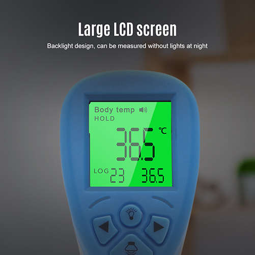 kontaktløst termometer med LCD-skærm