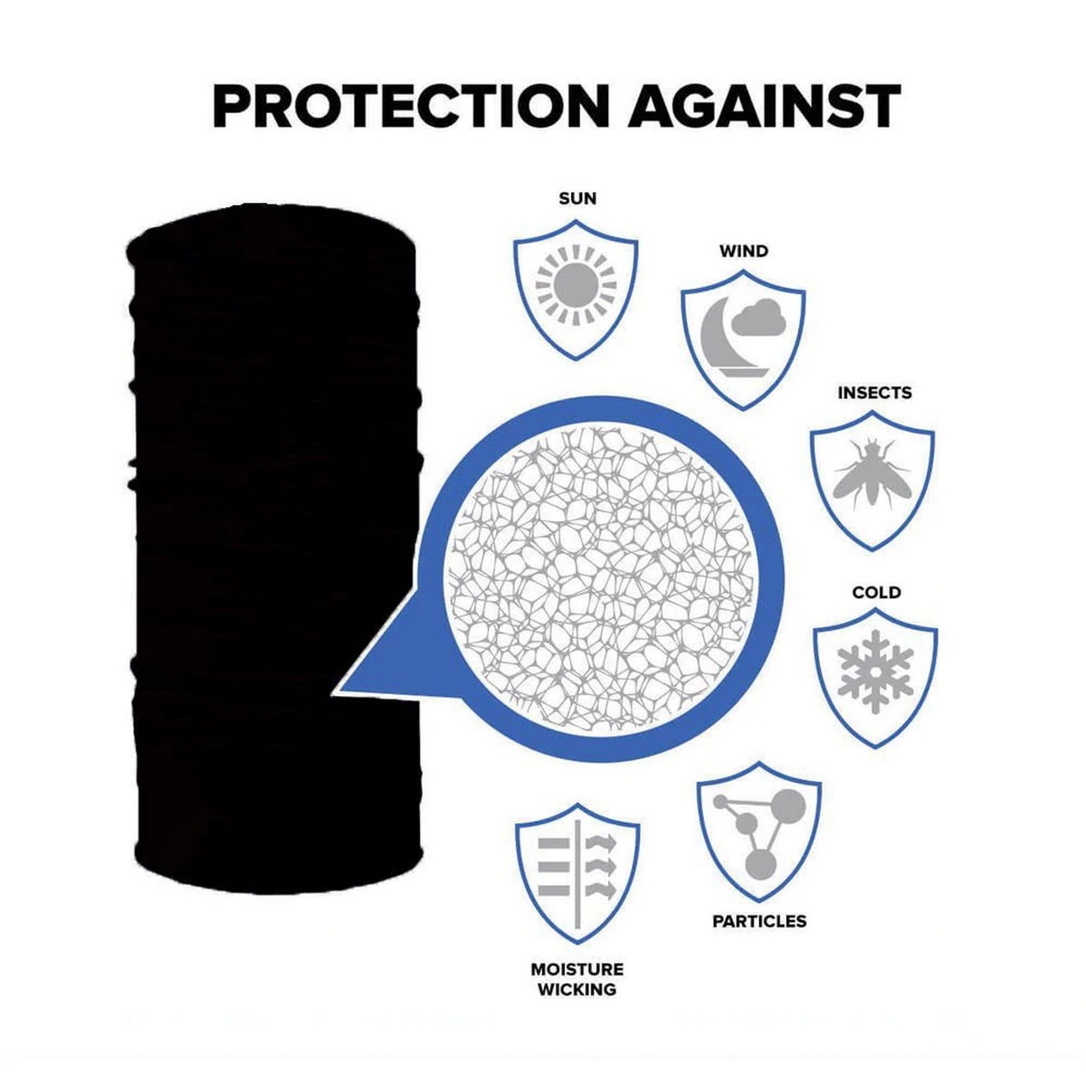 multifunktionelle tørklæder og balaclava - beskyttelse mod