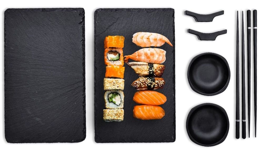 sushi serveringssæt til fremstilling til 2 personer