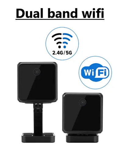 kamera med wifi dual band 2,4 eller 5 ghz mini sikkerhed